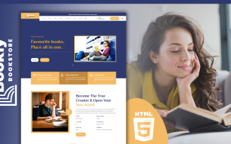Bookly Bookstore and Publisher Landing Page Template