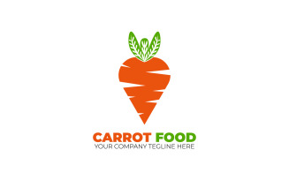 Carrot Food Logo Design Template