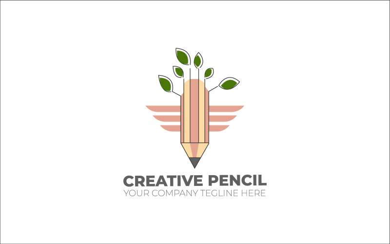 Creative Pencil Logo Design Template Logo Template