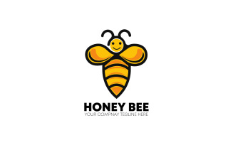 Honey Bee Logo Design Template