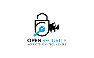 Open Security Logo Design Template