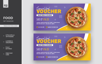 Special Food Gift Voucher Templates
