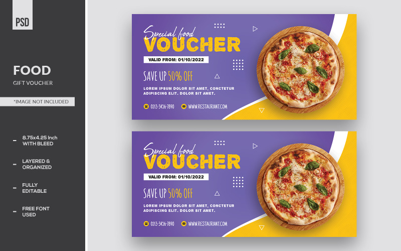 Special Food Gift Voucher Templates Corporate Identity