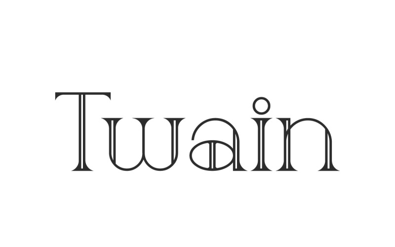 Twain Unique Display Font