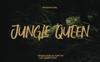 Jungle Queen Brush Display Font