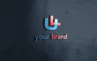 U F Logo Design Template