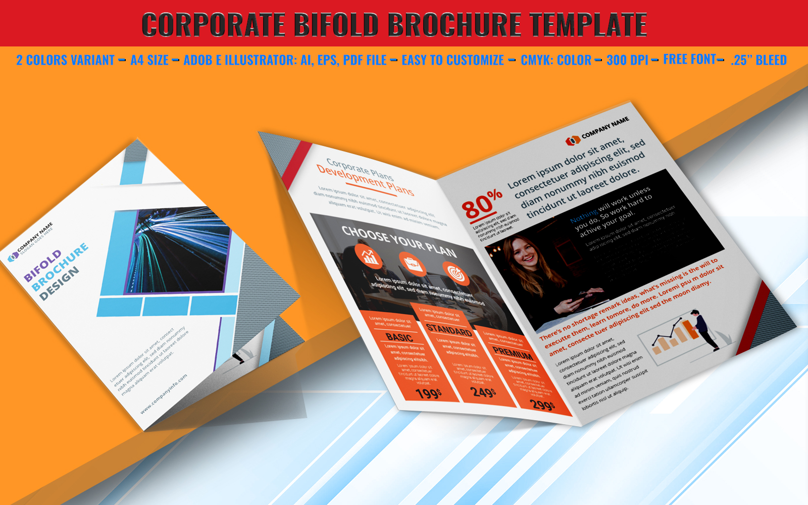 Template #217035 Agency Bifold Webdesign Template - Logo template Preview