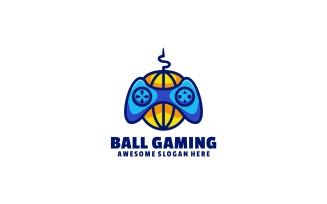 Ball Gaming Simple Logo Style