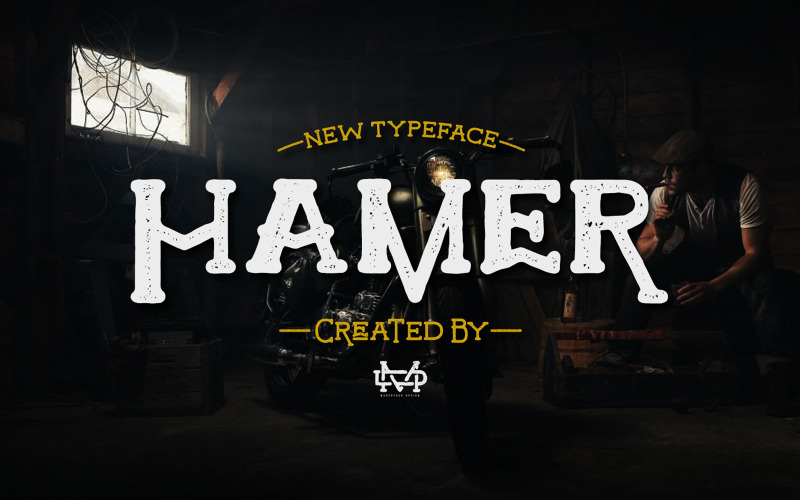 Hamer - New Display Typeface Font