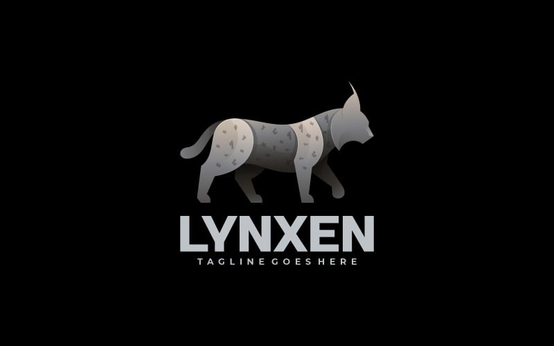 Lynx Gradient Color Logo Style Logo Template
