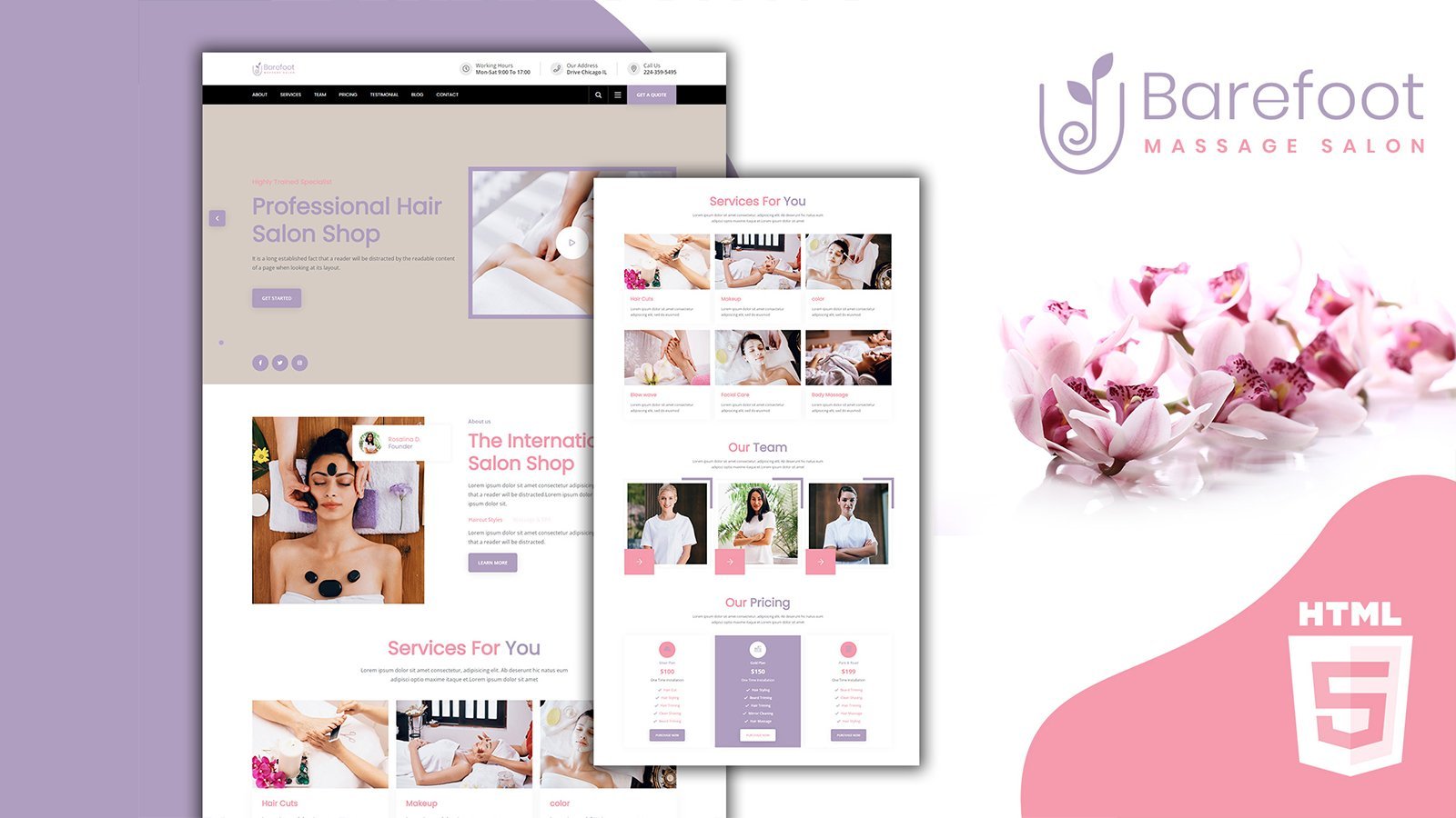 Kit Graphique #217147 Soins Girly Web Design - Logo template Preview