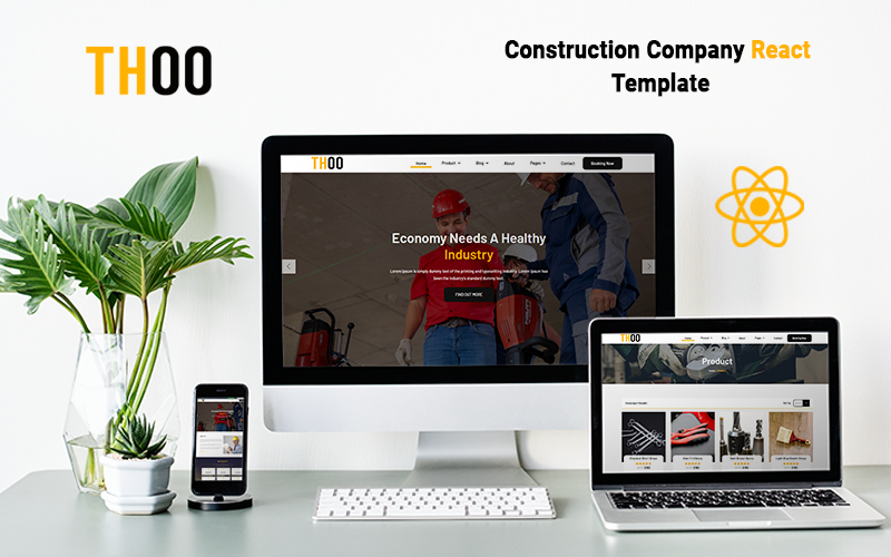 Thoo - Construction Company React  Website Template
