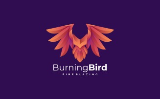 Burning Bird Gradient Logo