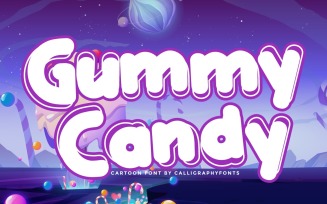 Gummy Candy Cartoon Display Font