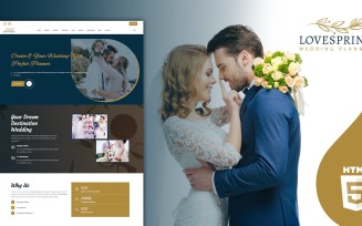 Lovespring Wedding Planner Landing Page Template