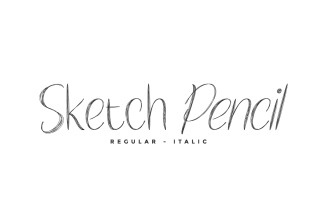 Sketch Pencil Display Font