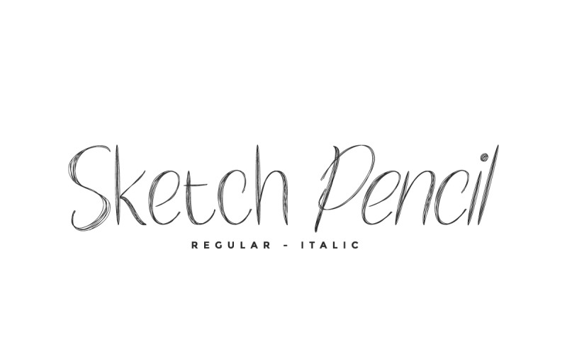 Sketch Pencil Display Font