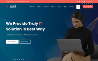 Wali - IT Solution Business Landing Page Template