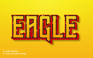 Eagle 3D Text Effect Template