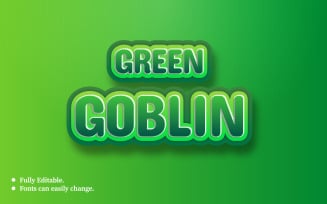 Green Goblin 3D Text Effect Template