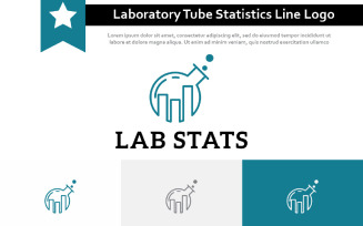Laboratory Tube Statistics Economic Business Research Line Logo