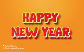 New Year 2022 3D Text Effect Template