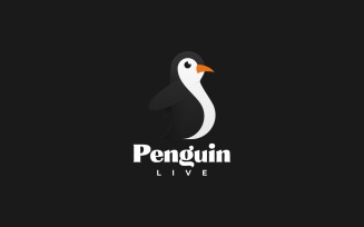 Penguin Gradient Simple Logo
