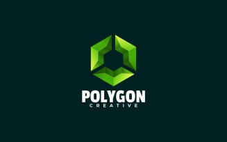 Polygon Gradient Logo Style