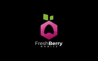 Fresh Berry Gradient Logo