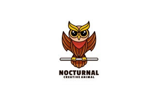 Nocturnal Simple Mascot Logo