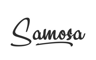 Samosa Brush Calligraphy Font