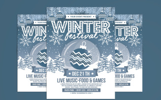Winter Festival Flyer Template