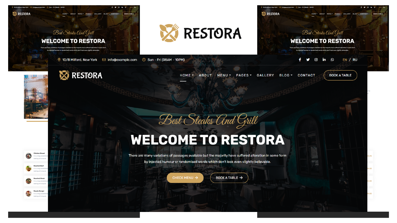 Restora - Restaurant HTML5 Template