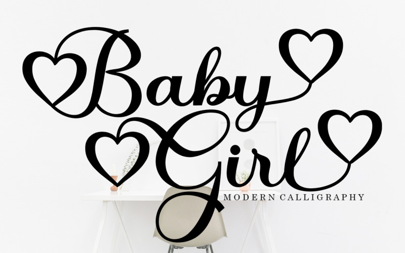 Baby Girl Modern Calligraphy Fonts