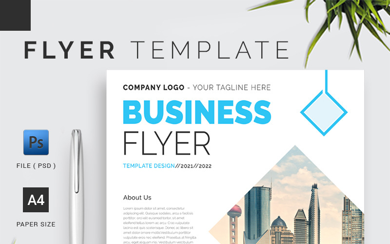 Business A4 - Flyer Template Corporate Identity