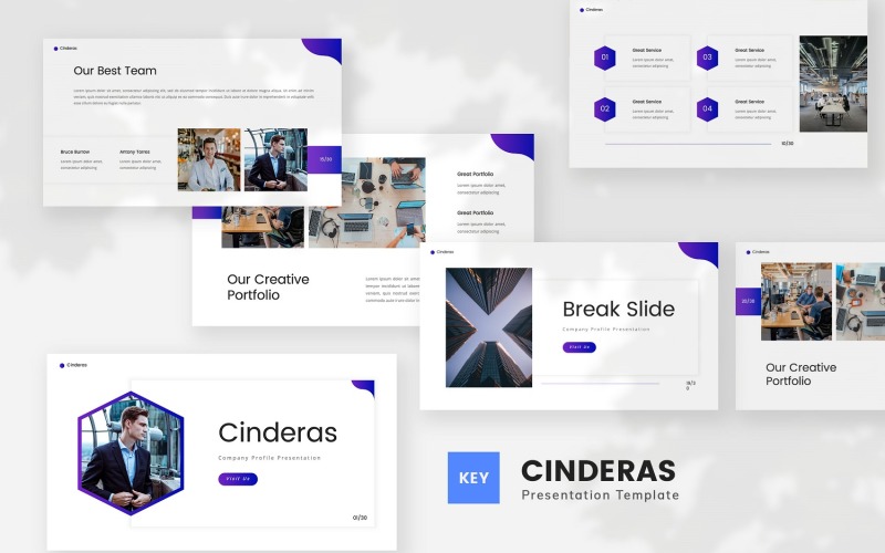 Cinderas — Company Profile Keynote Template