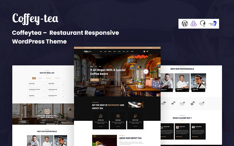 Coffeytea - Restaurant Responsive WordPress Theme