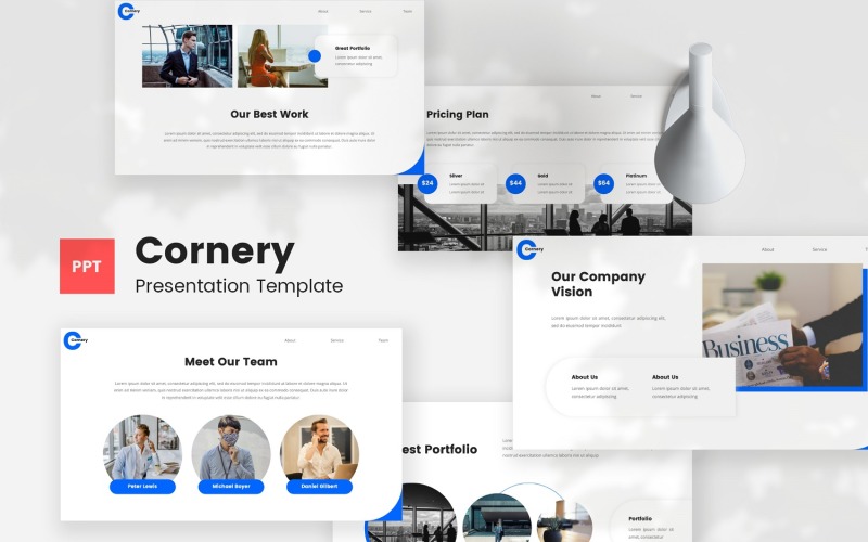 Cornery — Corporate Powerpoint Template PowerPoint Template