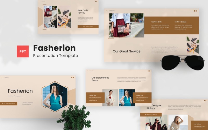 Fasherion — Fashion Powerpoint Template PowerPoint Template