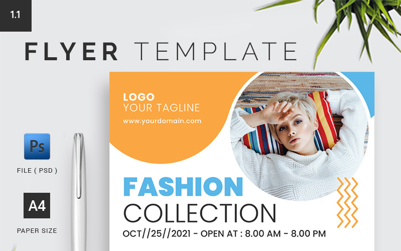 Fashion Collection - Flyer Template 1.2 Corporate Identity