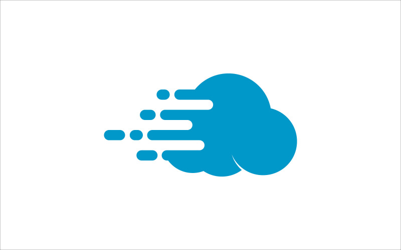 Fast cloud technology vector template Logo Template