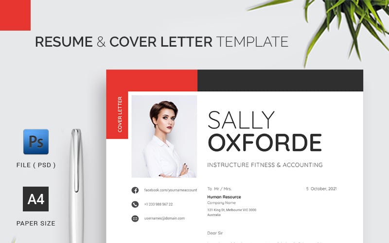 Resume & Cover Letter Template 1.45 Resume Template