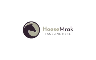 Horse Mark Logo Design Template