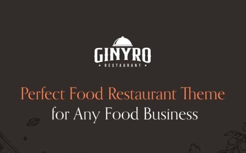 TM Ginyro - Food Restaurant Prestashop Theme PrestaShop Theme
