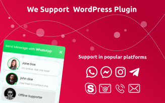 We Support WordPress Plugin