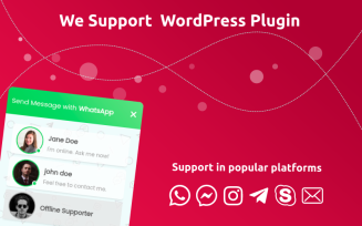 We Support WordPress Plugin