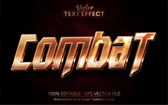 Combat - Editable Text Effect, Font Style, Graphics Illustration