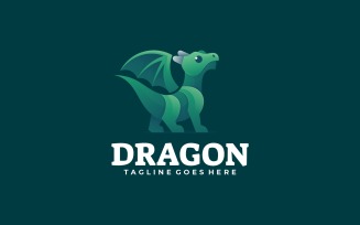 Dragon Gradient Color Logo Template