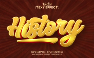 History - Editable Text Effect, Font Style, Graphics Illustration