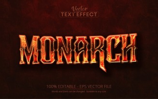 Monarch - Editable Text Effect, Font Style, Graphics Illustration